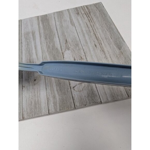 Ekco Solid Serving Spoon #1 Country Blue Nylon Plastic 11" Vintage - Picture 7 of 7